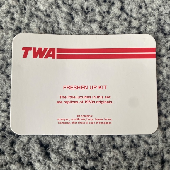 TWA Fresh Up Kit - retro-style amenities from the TWA Terminal at JFK - Picture 6 of 8